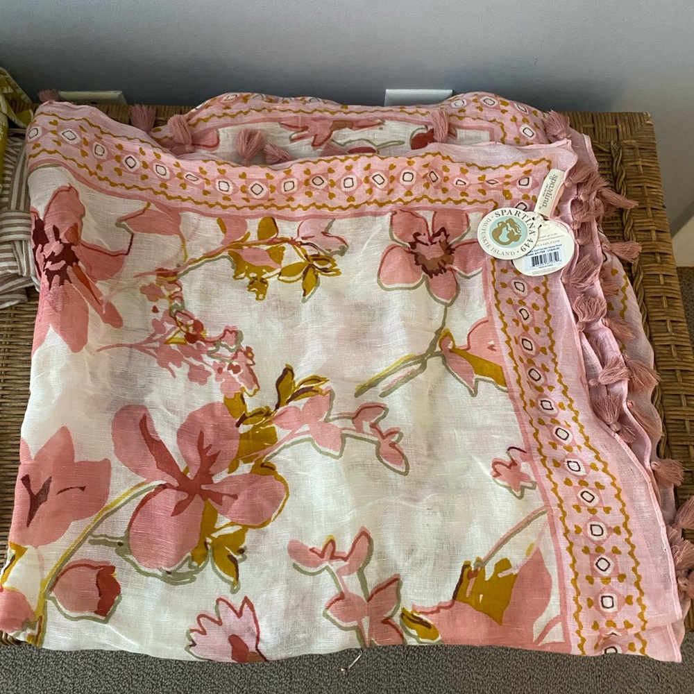 Spartina linen square scarf